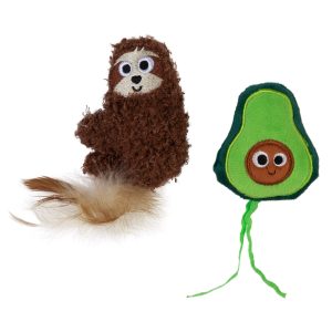 Mad Cat Sloth A Cado Catnip & Silvervine Cat Toy