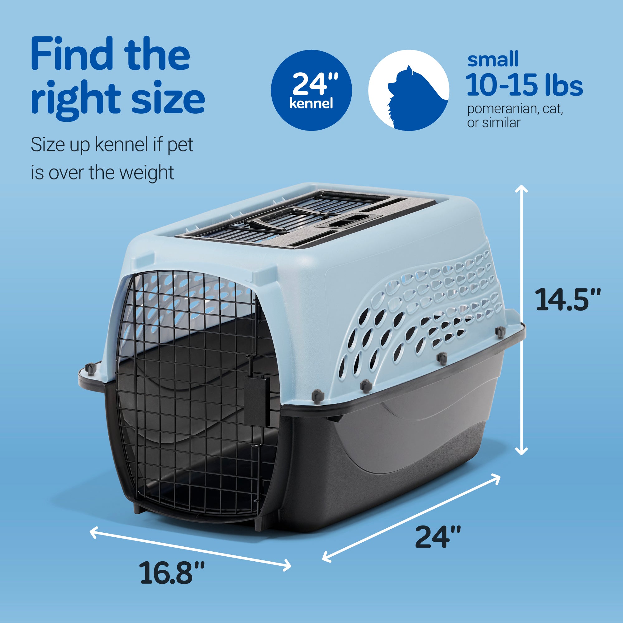 Petmate E-Z Load Two Door Dog & Cat Kennel - Image 6