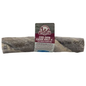 Wild Eats Cod Skin Cigar Half 6Wrap